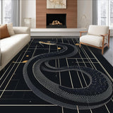 Dramatic Dark Patterned Statement(Black)