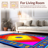 Exuberant Peaceful Vibe Tapestry(Red)