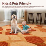 Advanced Rug Slip Stopper for Tile Hardwood Floors Area Carpet Gripper(Beige)