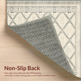 Artisan Beige Diamond Lattice With Contemporary Tribal Design(Beige)