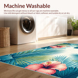Colorful Hawaiian Leaf Design(Blue)