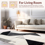 Geometric Monochrome Artistry(Black)