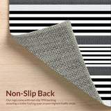 Artful Dual Tone Horizontal Lines(Black)