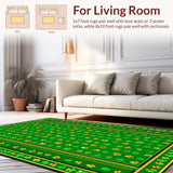 Rustic Green Trellis Motif(Green)