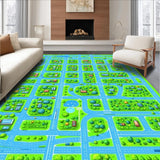 Interactive Map Design for Kids(Blue)