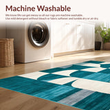 Modern Oval Geometric Delight(Teal)