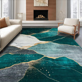 Contemporary Teal and Gold Motif(Green)
