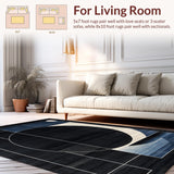 Vivid Multicolor Contemporary Motif(Black)