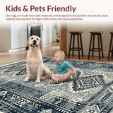 Southwestern Grey Minimalist Non Shedding(Gray)