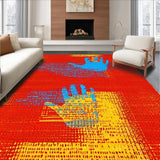Playful Colorful Handprint Aesthetic(Red)