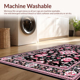 Vibrant Retro Floral Display(Black)