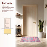 Artful Retro Hexagonal Layout(Pink)