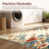 Blossom Cascade with Artistic Petal Swirls and Dynamic Modern Floral(Beige)