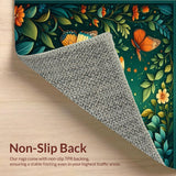 Artful Dark Green Floral Palette(Green)