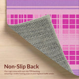 Unique Purple Check Appeal(Pink)