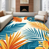 Bright Botanical Geometric Fusion(Blue)