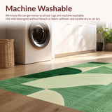 Modern Sage Green Non Slip(Green)