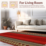 Vibrant Multi Color Abstract Style(Red)