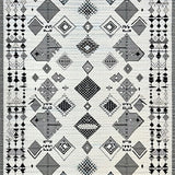 Abstract Monochrome Lattice Design(Ivory)