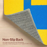 Abstract Geometric Blue Yellow(Blue)