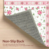 Radiant Light Pink Floral Artistry(White)