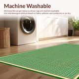Stylish Trellis Motif in Greens(Green)