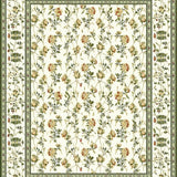 Elegant Sage Green Vintage Motif(Ivory)