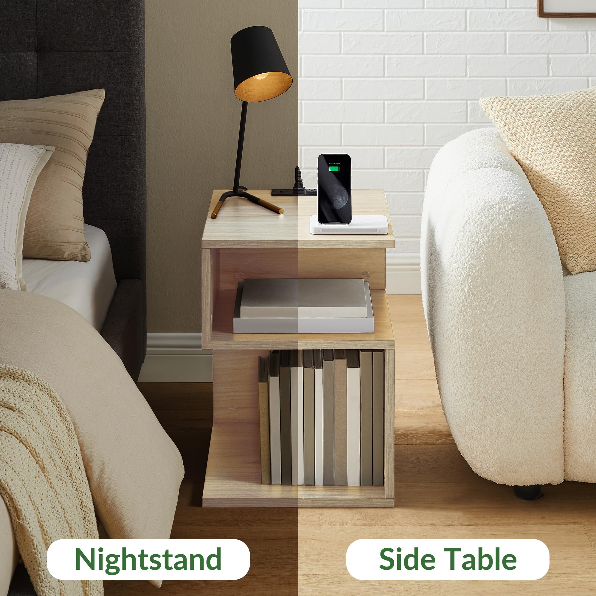 ODIKA Tokyo S Minimalist 3 Tier End Table - ODIKA
