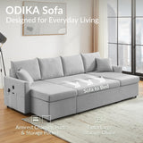 ODIKA Sleeper Sofa Additional Chaise – Chaise for Upgrading Your Existing L - ODIKA