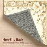 Neutral Floral Area for Home Office(Beige)