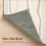 Quick Drying Non Slip Shower Mat Super Absorbent Bathtub Area(Beige)