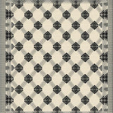 Modern Geometric Lattice Area With Diamond Accent(Beige)