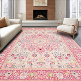 Stylish Distressed Linear Motif(Pink)
