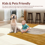 Modern Abstract Runner Camel & Beige(Beige)