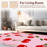 Chic Modern Cherry Illustration(Pink)