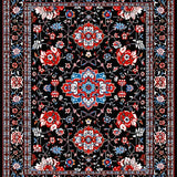 Minimalist Bold Floral Accent(Black)