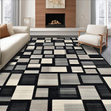Bold Earthy Geometric Motif(Gray)