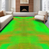 Abstract Colorful Vortex Illusion(Green)