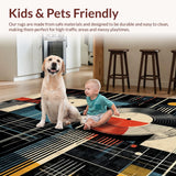 Stylish Half Round Patio Welcome Mat(Black)