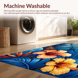 Vibrant Multicolored Floral Motif(Blue)