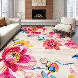 Artful Multicolor Dahlia Design(Ivory)