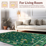 Vibrant Green Geometric Motif(Green)