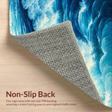 Beach Themed Non Slip Area(Blue)