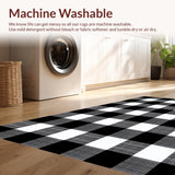 Cozy Earthy Tones Checkered Design(Black)