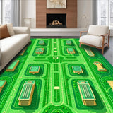 Bright Urban Design Kids Playmat for Interactive Learning(Green)