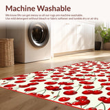 Vibrant Retro Floral Motif(Red)