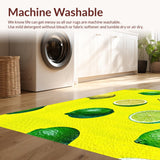 Sunny Lemon Fresh Abstract Art(Yellow)