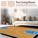 Sporty Vibrant Basketball Motif(Beige)