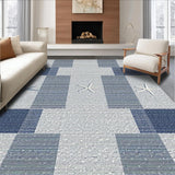 Modern Ocean Inspired Geometric Touch(Blue)