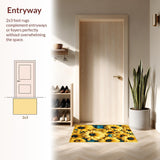 Cozy Earthy Floral Circular Style(Yellow)